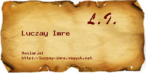 Luczay Imre névjegykártya